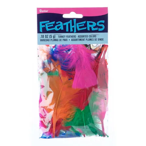 Darice Feathers (Assorted Bright Colors)