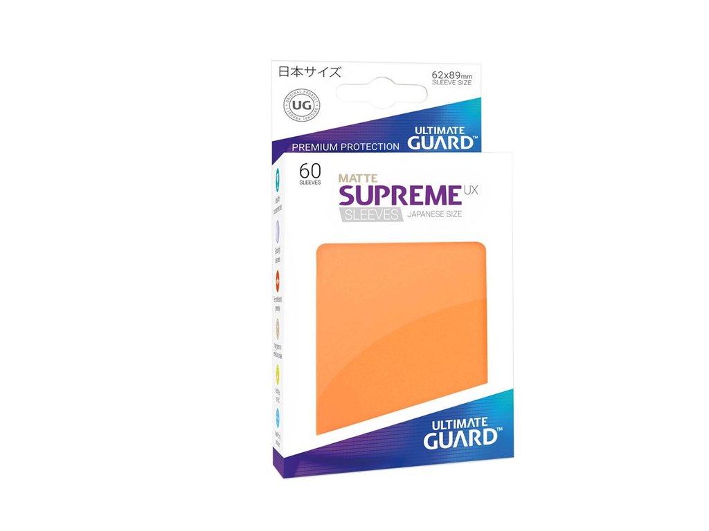 Ultimate Guard Supreme UX Sleeves Japanese Size Matte Orange (60)