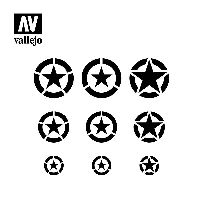 Vallejo Hobby Stencils ST-AIR004 USAF Markings