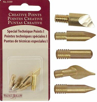 Walnut Hollow Creative Woodburning Special Technique Points 5599 ~ 5/Pkg