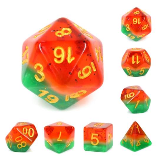 WATERMELON RPG DICE SET