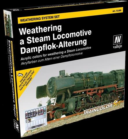 Vallejo Acrylic 17ml Bottle Weathering Steam Locomotive Model Color Paint Set