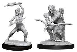 D&D Nolzur's Marvelous Miniatures: Wildhunt Shifter Rangers (Male & Female) (90238)