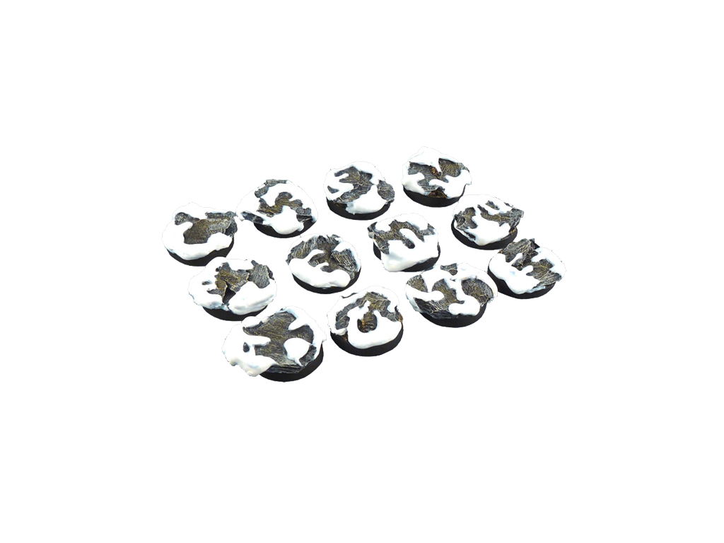 Micro Art Studio Winter Shale Bases, Round 25mm (5)