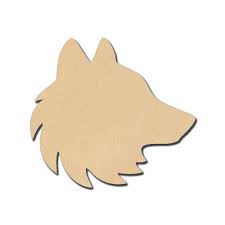 Wolf Face - 2" Tall