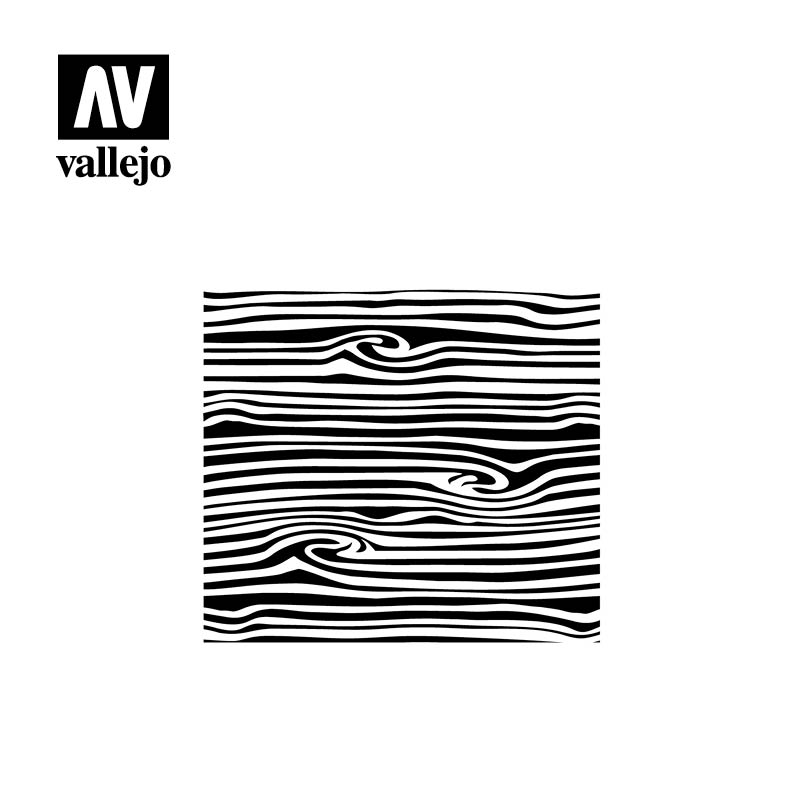 Vallejo Hobby Stencils ST-TX007 Wood Texture Nº2