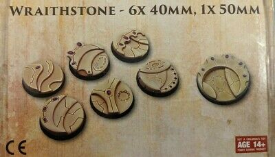 MICRO ART STUDIO - Wraithstone Large Base Set 6x 40mm, 1x 50mm