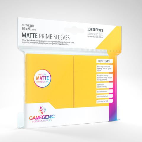 Yellow 100ct Matte Prime Sleeves GG Standard Size