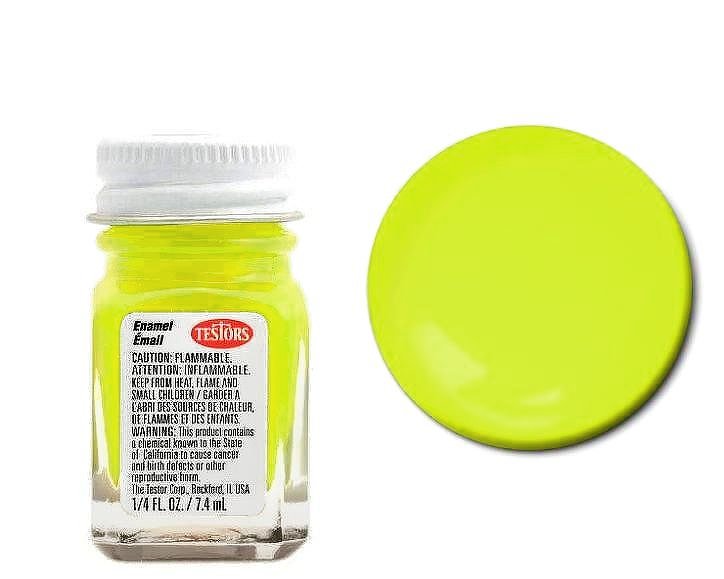 Testors 1177 Yellow Fluorescent 1/4 oz