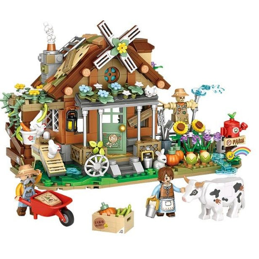 Farm Cottage Autumn House Ranch LOZ 1281 Building Bricks