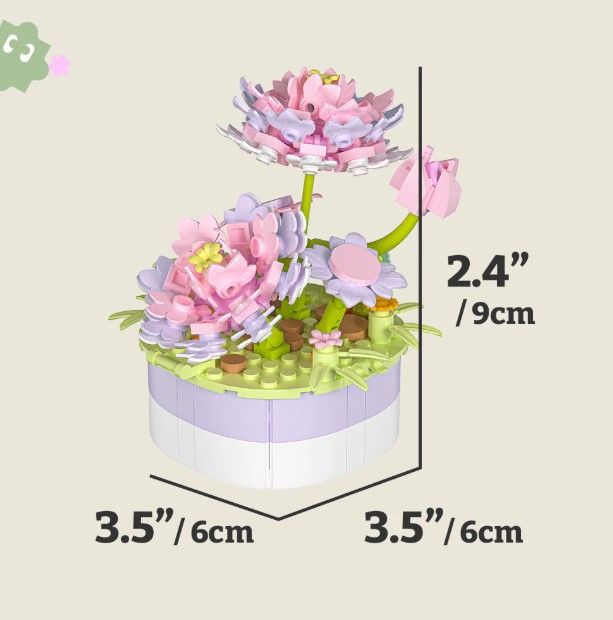 Lotus - Mini Bricks Potted Flower
