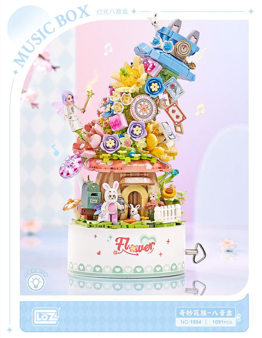 LOZ 1954 Flower music box