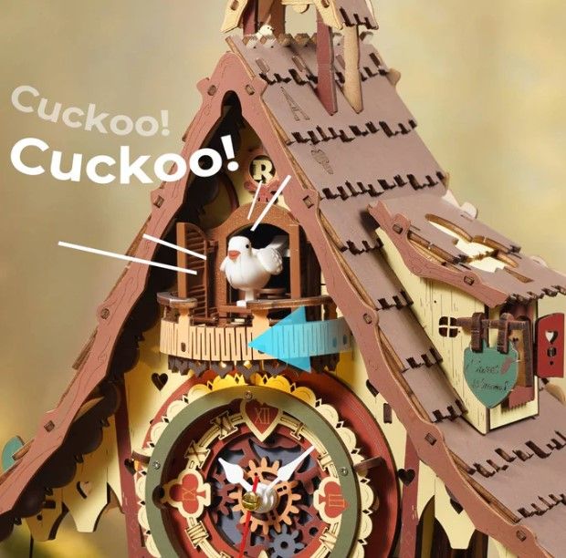 ROKR 3D Wooden Puzzle, Cuckoo Clock