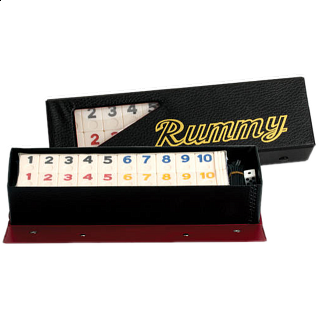 Standard Rummy With Plastic  Racks