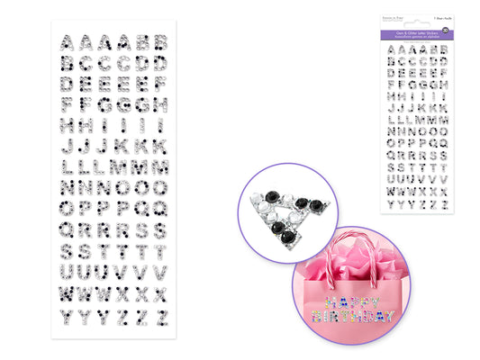 GemCraft Sticker: 3.3"x 7.8" Alpha Gems 84pc 10mm  Black