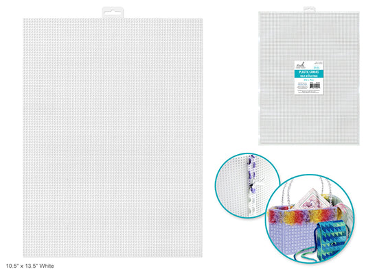 Plastic Canvas: 7-Mesh 10.5"x13.5" White