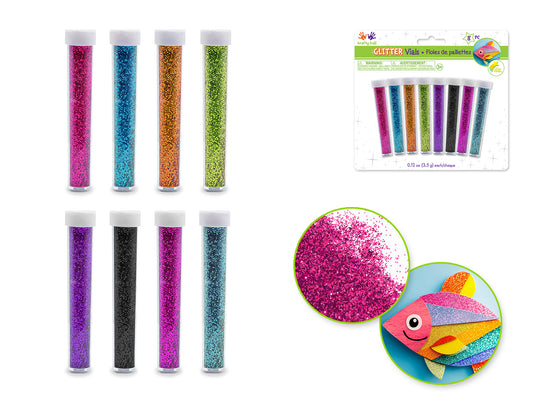 Twinkle Town: 28g Glitter Vials 8x3.5g Asst Fashion