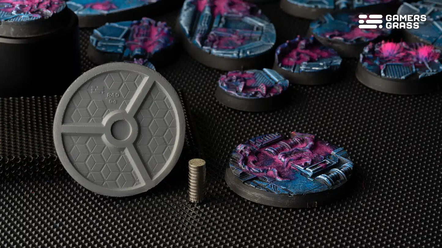 Gamers Grass Battle Ready Bases - Alien Infestation - Round 40mm (x5)