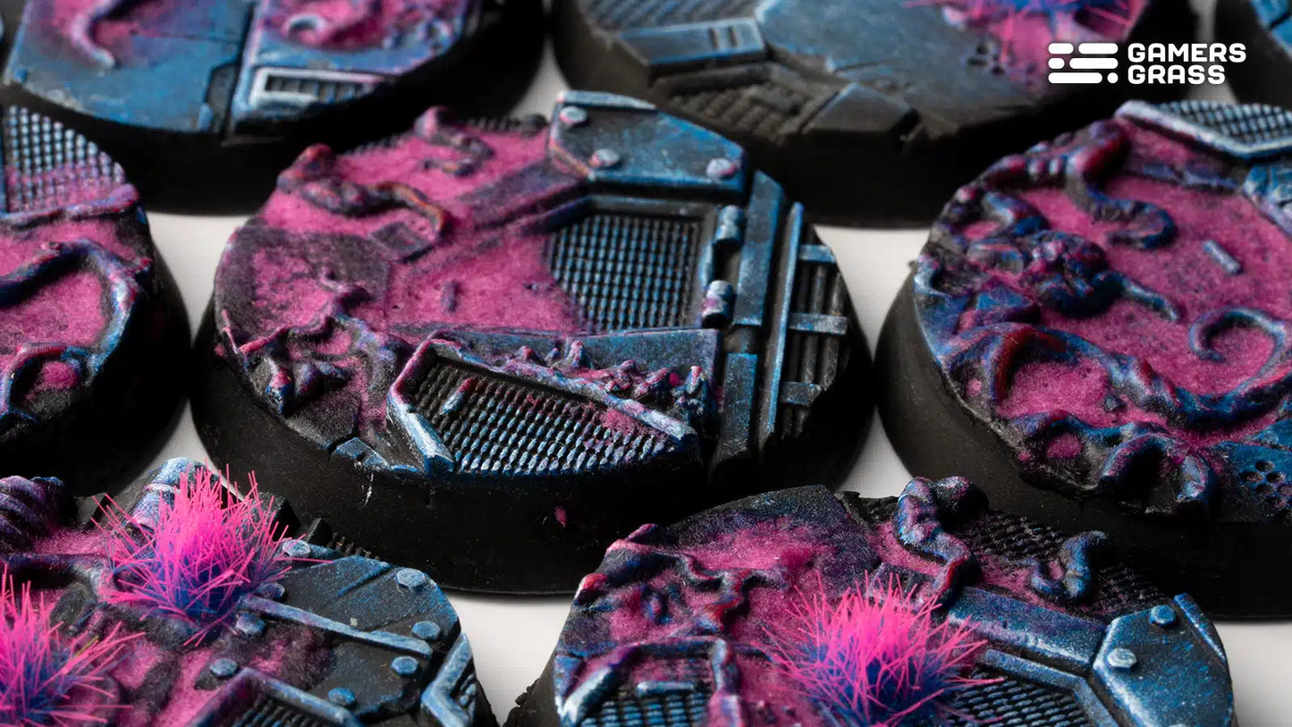 Gamers Grass Battle Ready Bases - Alien Infestation Bases, Round 32mm (x8)