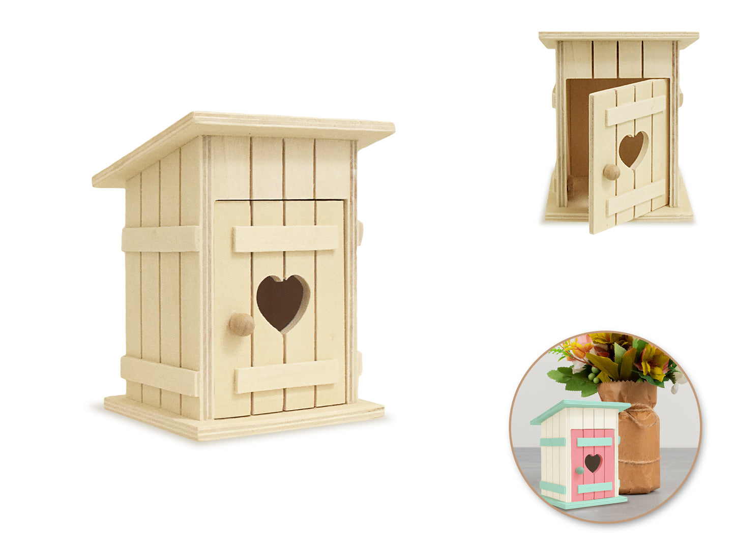 Wood Craft: 8.2x5.5x5.9" Village Store-