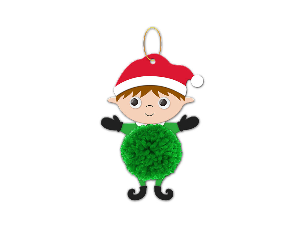 Seasonal Wonders: Foam-Fun DIY Yarn-Pom Kit - Holiday Pals