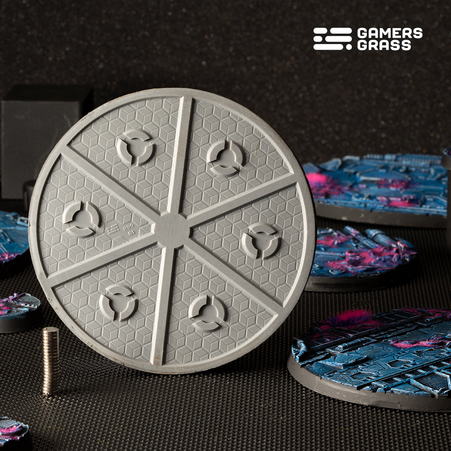 Gamers Grass Battle Ready Bases - Alien Infestation - Round 90mm (x1)