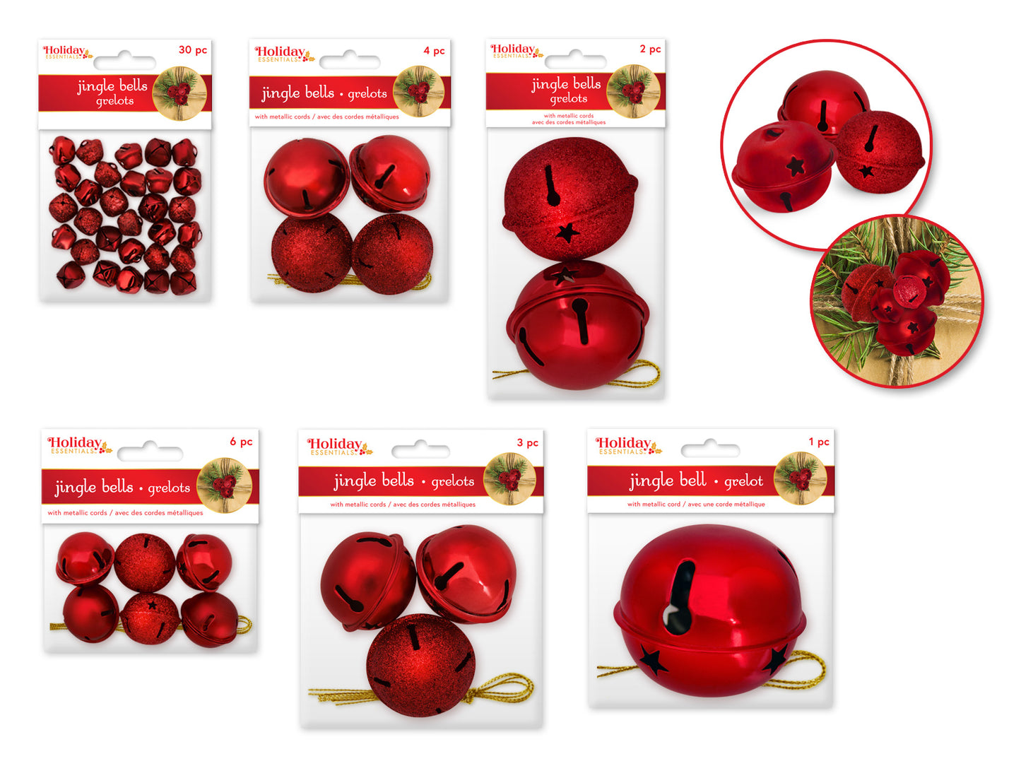 Holiday Craft Essential: Jingle Bells Shiny/Matte/Glitter Mix