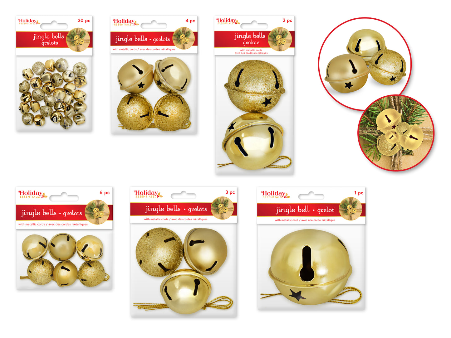 Holiday Craft Essential: Jingle Bells Shiny/Matte/Glitter Mix