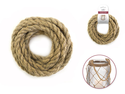 Craft Decor: Nautical Rope Jute Braided 10mm x 2.8m