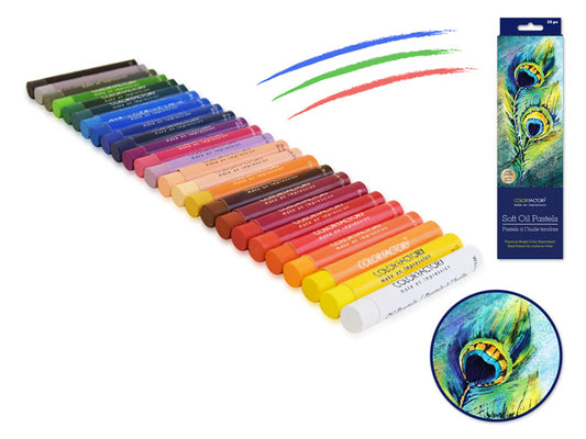 Color Factory: Ultra-Soft Oils Pastels Brights Color Asstmnt x25