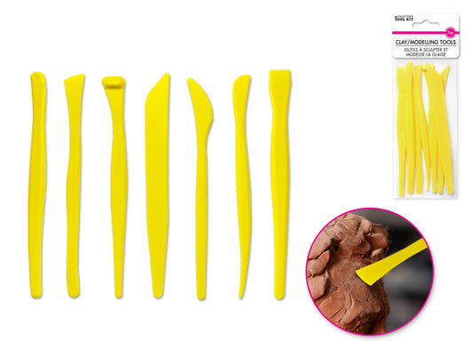 Crafter's Toolkit: Clay/Sculpting/Modelling Tools x7 Asst
