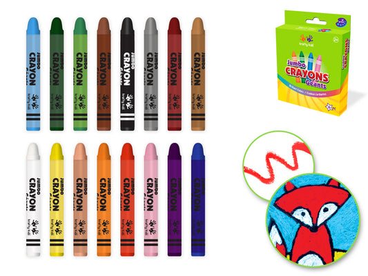 Krafty Kids: Lil' Artist Jumbo Crayons 16pk