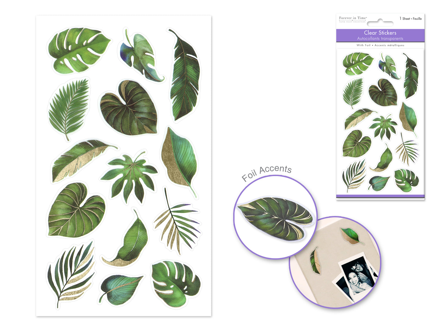 Paper Craft Stickers: 3.9"x6.9" Clear