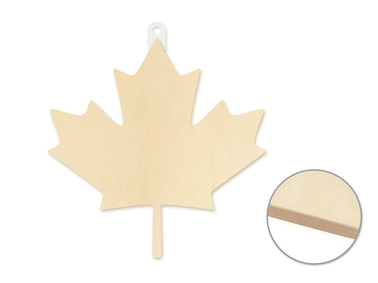 Wood Decor: 8.5" DIY Wall Plaques 4mm Thick  Maple Leaf