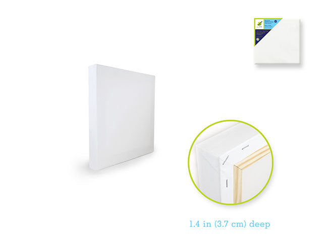 Stretch Artist Deep Canvas: Square 6"x6" (3.7cmD) Primed Back-Stapled