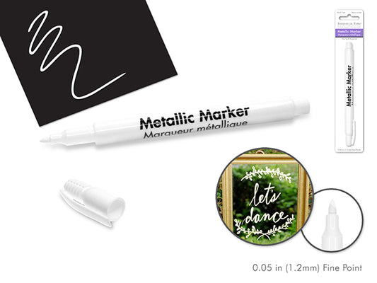 Metallic Marker: 1.2mm Fine Point White