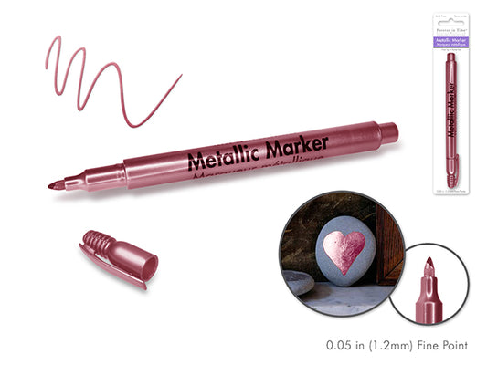 Metallic Marker: 1.2mm Fine Point Rose Platinum