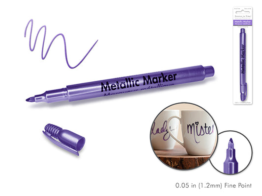 Metallic Marker: 1.2mm Fine Point Purple