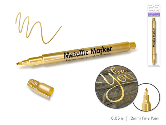 Metallic Marker: 1.2mm Fine Point Gold