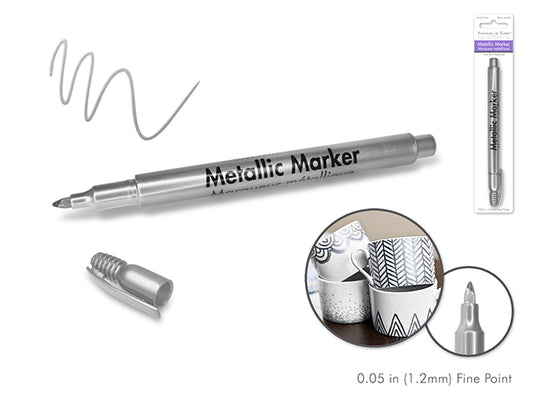 Metallic Marker: 1.2mm Fine Point Silver