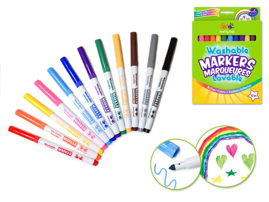 Krafty Kids: Lil' Artist Washable Markers 12pk