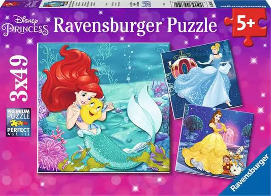 Disney Princess Adventure - 3 x 49 Pieces Puzzle