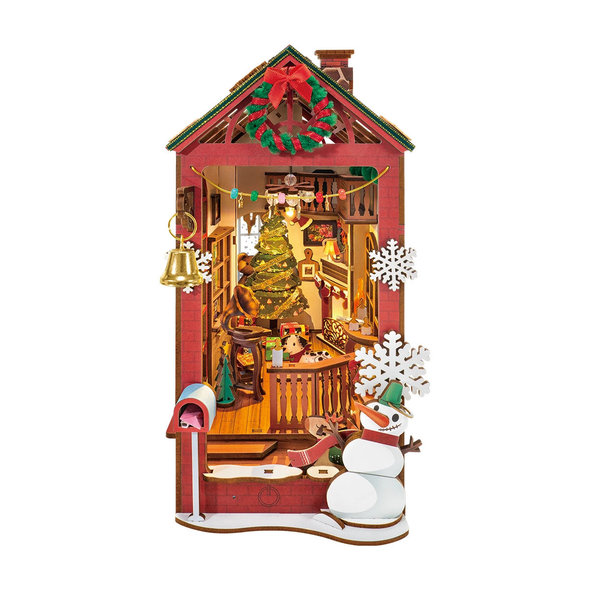 Rolife DIY Book Nook Kit - Christmas Indoor Scene TGC07