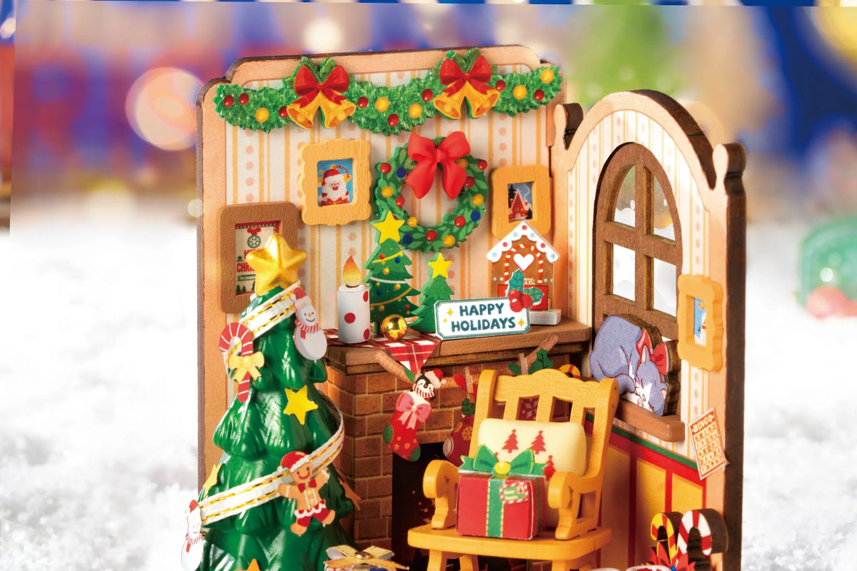 ROKR 3D Wooden Puzzle, Christmas Fireplace