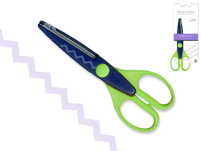 Paper Craft Essential: 6.5" Designer Cropping Scissors Metal Blade