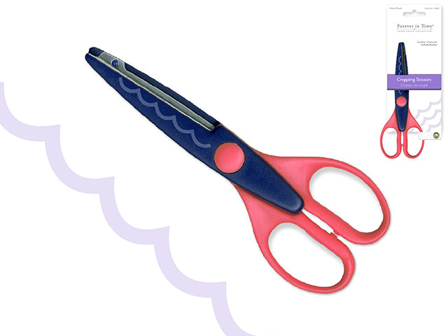 Paper Craft Essential: 6.5" Designer Cropping Scissors Metal Blade