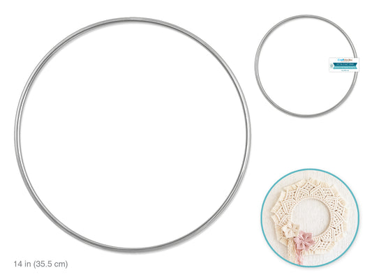 Craft Medley: Metal Ring 14" 1pc Galvanized