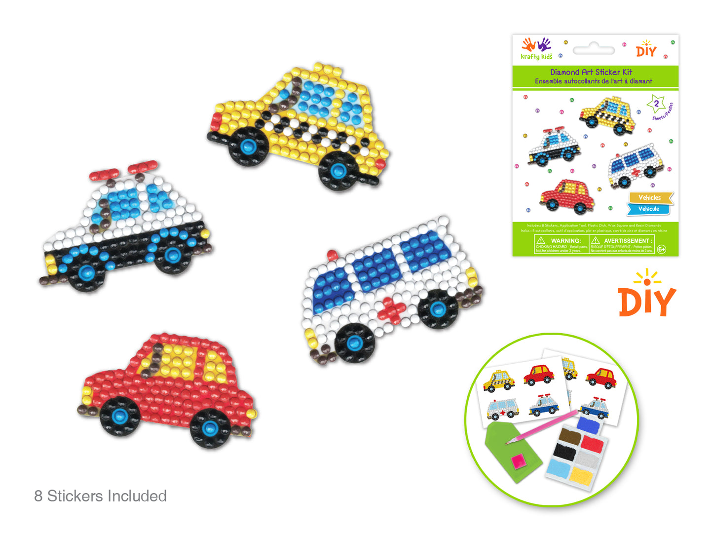 Krafty Kids Diamond Art Kit - Car