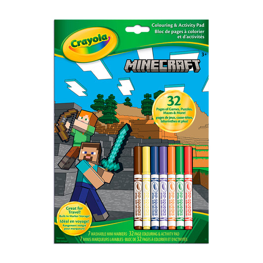 Crayola - Colouring and activity pad - Minecraftends