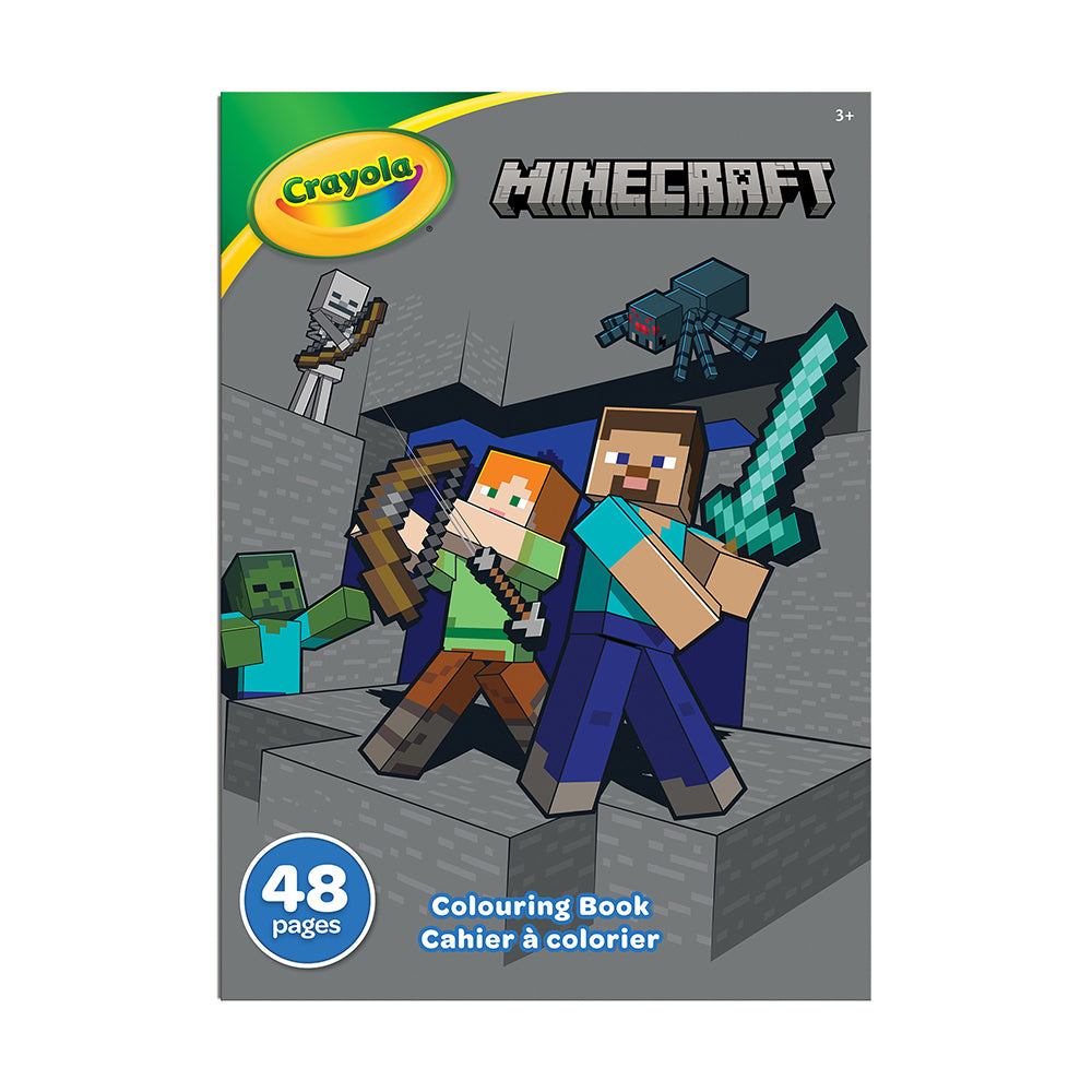 Crayola - 48 pages Colouring Book - Minecraft